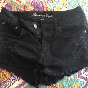 American Eagle  Black shorts size 4